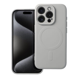 Θήκη κινητού Forcell Silicone Mag Cover Compatible with MagSafe for iPhone 15 Pro Titanium
