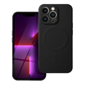 Θήκη κινητού Forcell Silicone Mag Cover Compatible with MagSafe for Samsung S24 Black