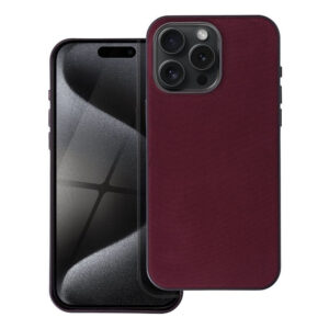 Θήκη κινητού Forcell Woven Mag Cover with MagSafe for iPhone 13 Pro Burgundy