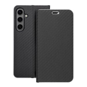 Θήκη κινητού Forcell Luna Book Carbon for Samsung S24 Plus Black