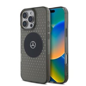 Θήκη κινητού Mercedes PC/TPU Star Pattern MagSafe for iPhone 16 Pro Max Black