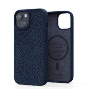 Θήκη κινητού Njord "Salmon Leather MagSafe" Cover for Apple iPhone 15 Pro Max Blue