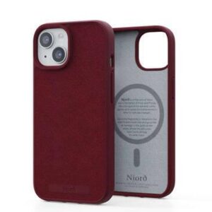 Θήκη κινητού Njord "Suede MagSafe" Cover for Apple iPhone 15 Pro Max Red
