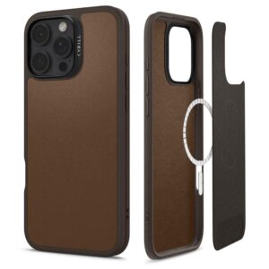 Θήκη κινητού Spigen Cyrill Kajuk MagSafe for iPhone 16 Pro Max Saddle Brown