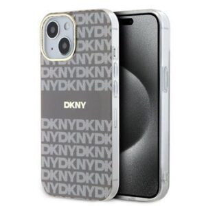 Θήκη κινητού DKNY Repeat Pattern Tonal Stripe MagSafe for iPhone 13 Beige