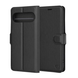 Θήκη κινητού Techsuit Leather Folio for Google Pixel 9 Pro / 9 Black