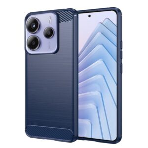 Θήκη κινητού Techsuit Carbon Silicone for Xiaomi Redmi Note 14 5G Blue