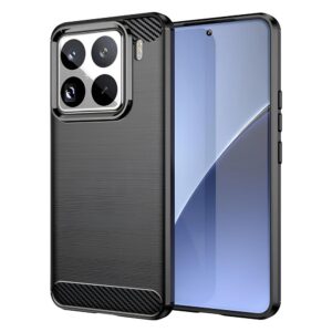 Θήκη κινητού Techsuit Carbon Silicone for Xiaomi 15 Pro Black