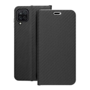 Θήκη κινητού Forcell Luna Book Carbon for Samsung A12 / M12 Black