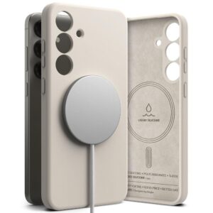 Θήκη κινητού Ringke Silicone Magnetic MagSafe for Samsung Galaxy S25 Stone