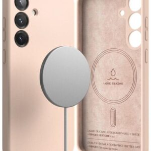 Θήκη κινητού Ringke Silicone Magnetic MagSafe for Samsung Galaxy S25 Plus Pink Sand