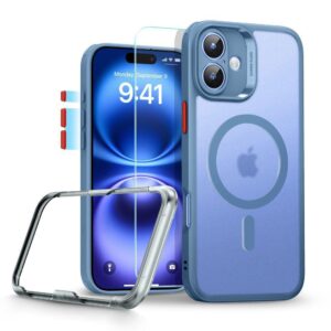 Θήκη κινητού ESR Classic Pro Set Halolock Magsafe with Screen Protector for iPhone 16 Frosted Blue