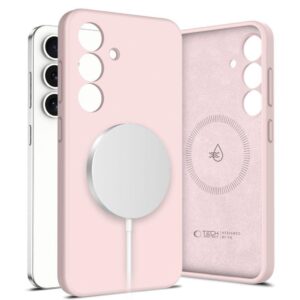 Θήκη κινητού Tech-Protect Liquid Silicone Magsafe for Samsung Galaxy S25 Pink Pearl
