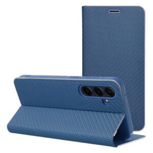 Θήκη κινητού Forcell Luna Book Carbon for Samsung Galaxy S25 Blue