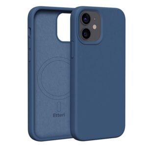 Θήκη κινητού Etteri Silicone Mag for iPhone 12 / 12 Pro 6,1" Dark Blue