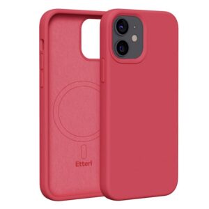 Θήκη κινητού Etteri Silicone Mag for iPhone 12 / 12 Pro 6,1" Raspberry