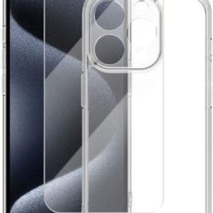 Θήκη κινητού Vmax Set case + glass 2,5D Premium for iPhone 16e