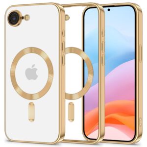 Θήκη κινητού Tech-Protect Magflex MagSafe for iPhone 16e Shiny Gold