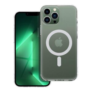 Θήκη κινητού Forcell Frost Mag Cover with Camera Protection Compatible with MagSafe for iPhone 13 Pro Max Transparent