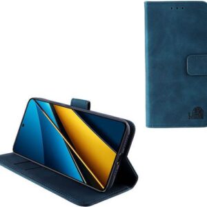 Θήκη Κινητού Lime Xiaomi Poco X6 5G 6.67'' Essential Magnet Book Stand Clip Dark Blue