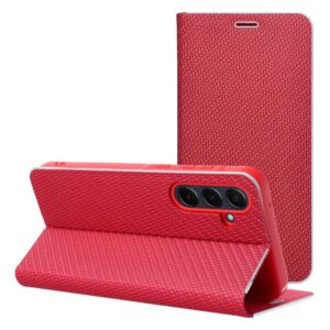 Θήκη κινητού Forcell Luna Book Carbon for Samsung Galaxy A36 5G Red