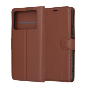 Θήκη κινητού Techsuit Leather Folio for Xiaomi Poco X6 Pro Brown