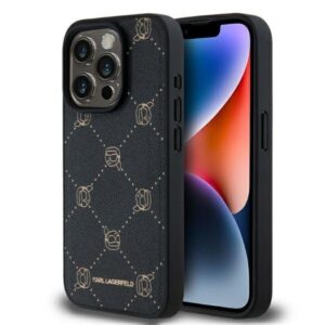 Θήκη κινητού Karl Lagerfeld PU Karl Heads Pattern MagSafe Case for iPhone 15 Pro Max Black