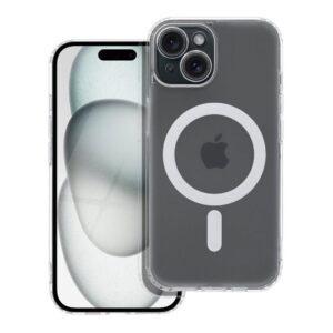 Θήκη κινητού Forcell Frost Mag Cover with Camera Protection Compatible with MagSafe for iPhone 11 Pro Transparent