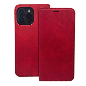 Θήκη κινητού Oem Smart Suede for Xiaomi Redmi 14C 4G/ 14C 5G / Redmi A4 / Poco C75 Red