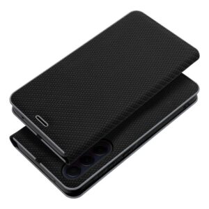 Θήκη κινητού Forcell Luna Book Carbon for Xiaomi Redmi 13C / Poco C65 Black