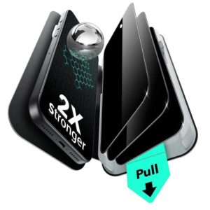 Προστασία οθόνης κινητού ESR Privacy Tempered Glass UltraFit (3 pack) for iPhone 17 Pro Max Black