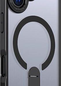 Θήκη κινητού Hurtel Hybrid Armor X for iPhone 17 with MagSafe-Compatible Stand Black