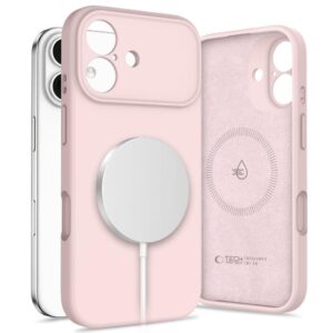 Θήκη κινητού Tech-Protect Silicone MagSafe for iPhone 17 Pink Pearl