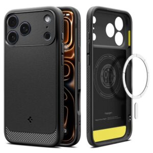Θήκη κινητού Spigen Rugged Armor MagSafe for iPhone 17 Pro Matte Black