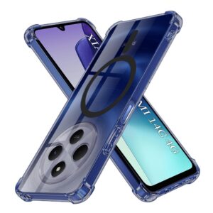 Θήκη κινητού Techsuit Shockproof Clear Silicone MagSafe for Xiaomi Redmi 14C / Poco C75 Smoke Black