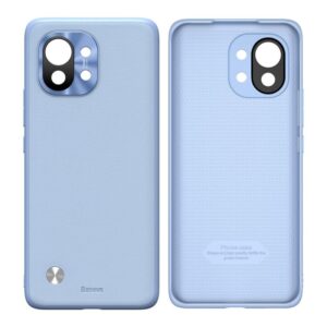 Θήκη κινητού Baseus For Xiaomi Mi 11 Leather TPU  Purple with Came Cover