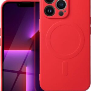 Θήκη κινητού Forcell Silicone Mag Cover Compatible with MagSafe for iPhone 17 Pro Max Red