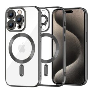 Θήκη κινητού Techsuit Luxury Crystal MagSafe for iPhone 15 Pro Max Black