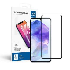 Προστασία οθόνης κινητού Tempered Glass for Samsung Galaxy A55 5G / S25 FE (full glue / case friendly) Blue Star 5D Black