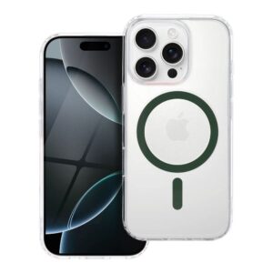 Θήκη κινητού Forcell Drop Glue Colorful Ring Mag Cover Compatible with MagSafe for Samsung A16 5G/A16 4G Dark Green