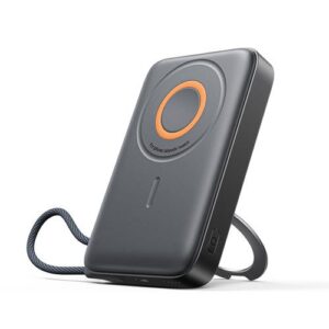 Powerbank Joyroom 22.5W 10000mAh 3in1 Magnetic Inductive Compatible with MagSafe with Built-in Cable Black