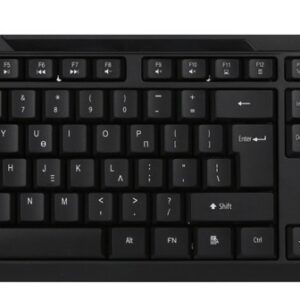 Πληκτρολόγιο PowerTech Wired PT-1069 EN/GR Black