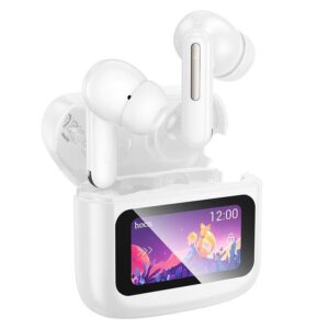 Ακουστικό Hoco Wireless Bluethooth with Touch Screen TWS EQ14 White