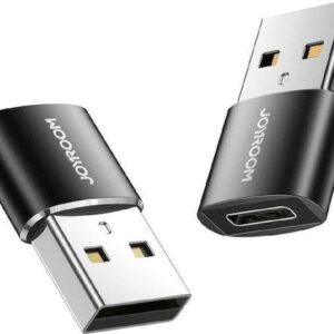 Aντάπτορας Joyroom Usb-A Male to Usb-C Female Black