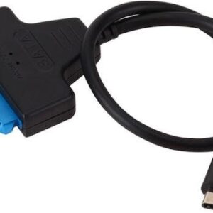 Καλώδιο σύνδεσης Powertech Hdd/Ssd Cab-UC060, Usb-C σε Sata 6Gbps, μαύρο