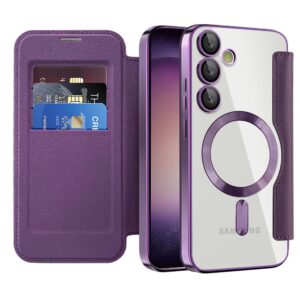 Θήκη κινητού Techsuit SmartMag Book for Samsung Galaxy S23 Plus Purple