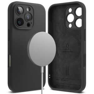 Θήκη κινητού Ringke Silicone Magnetic MagSafe for iPhone 16 Pro Black