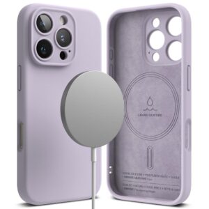 Θήκη κινητού Ringke Silicone Magnetic MagSafe for iPhone 16 Pro Lavender