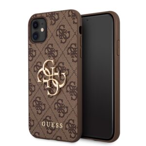 Θήκη κινητού Guess Hardcase 4G Big Metal Logo for iPhone 11 Brown