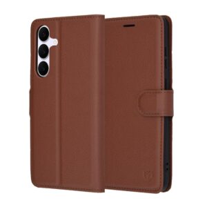 Θήκη κινητού Techsuit Leather Folio for Samsung Galaxy S25 FE Brown